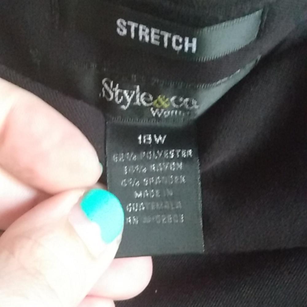 Style and Co size 18W dress pants